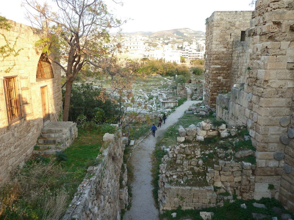 Crusader ruins in Byblos