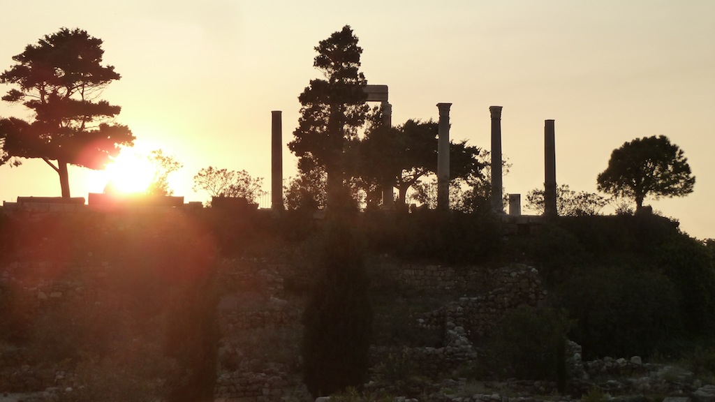 Roman columns in Byblos