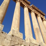 Columns close up
