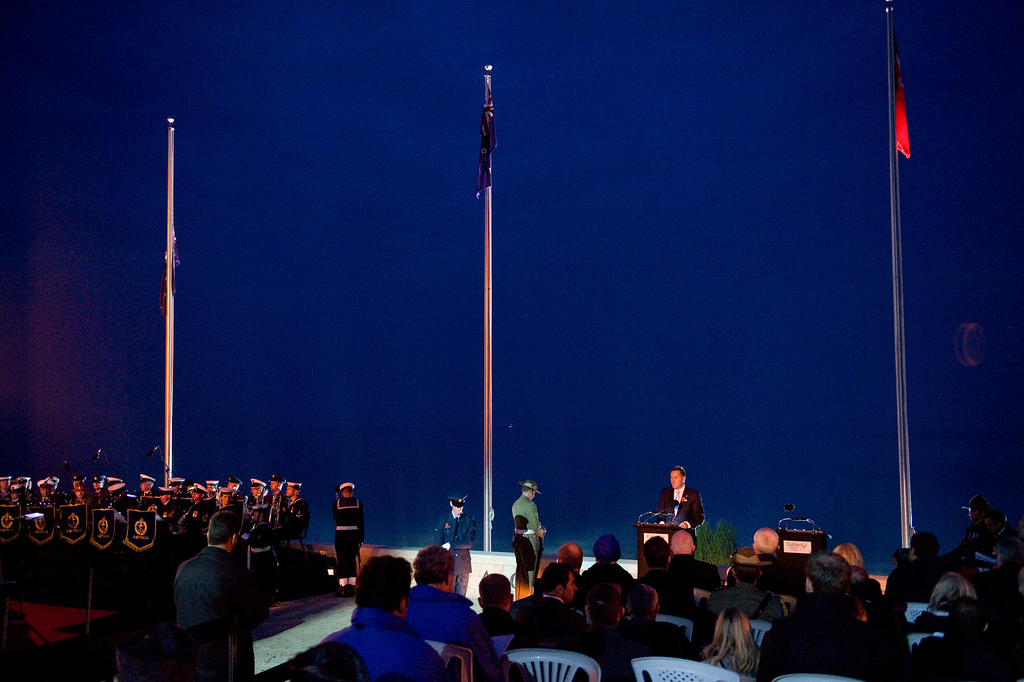 Dawn service at ANZAC Cove Dawn service at ANZAC Cove