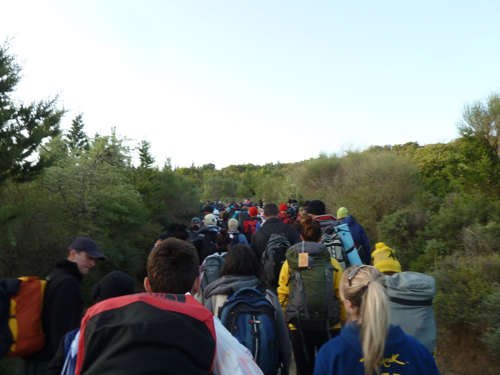 Trek up Artillery Track