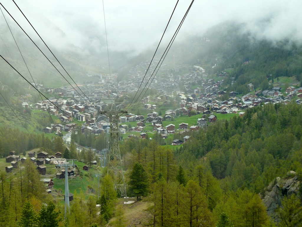 Ascending and Leaving Zermatt