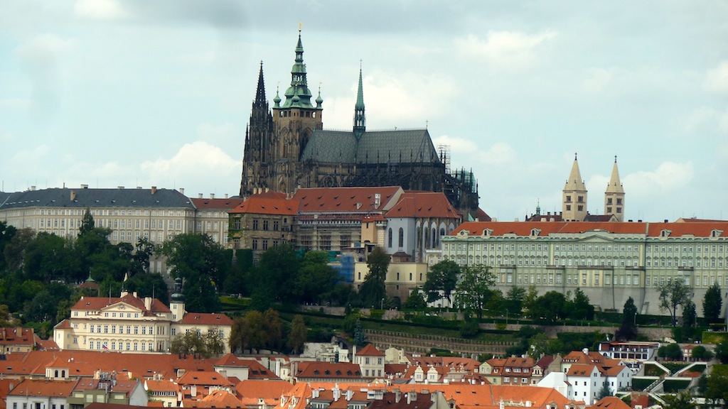 Prague Castle from Town Hall Tower