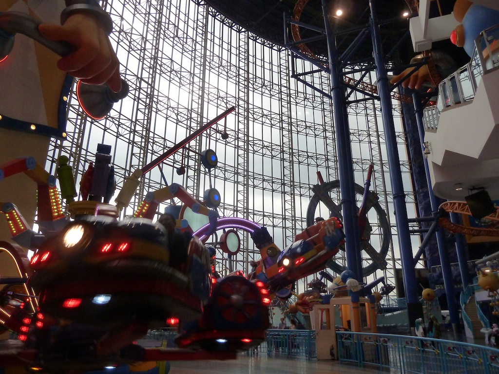 Roller coaster in Times Square